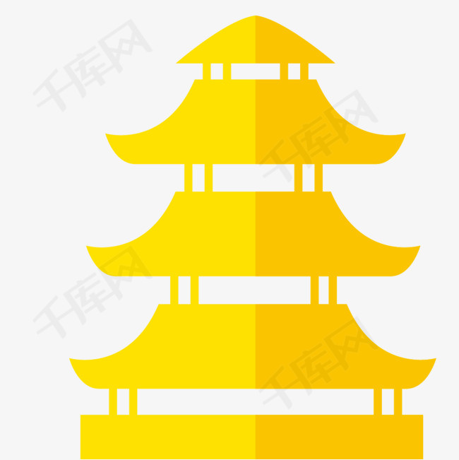 黄色楼塔