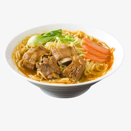 青菜番茄红烧排骨面素材图片免费下载_高清png_千库网(图片编号9321288)