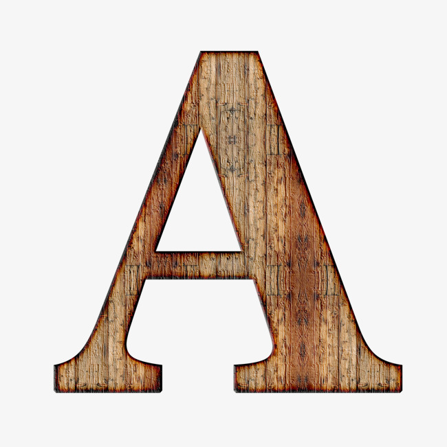木质创意英文字母a