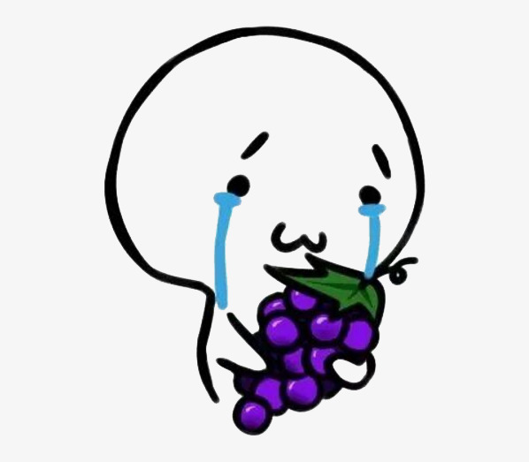卡通不开心logo表情包哭葡萄素材图片免费下载_高清png_千库网(图片编号9349549)