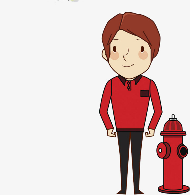 防火栓边的男士素材图片免费下载_高清png_千