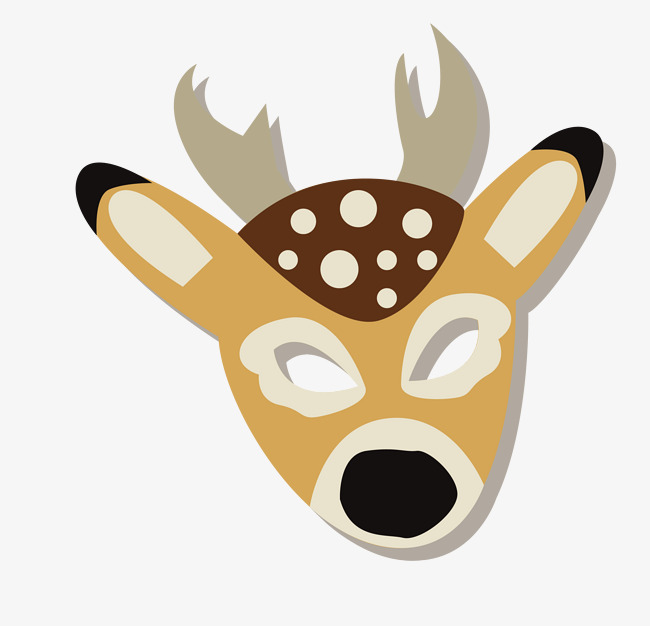 扁平化鹿鹿png鹿                                            面具