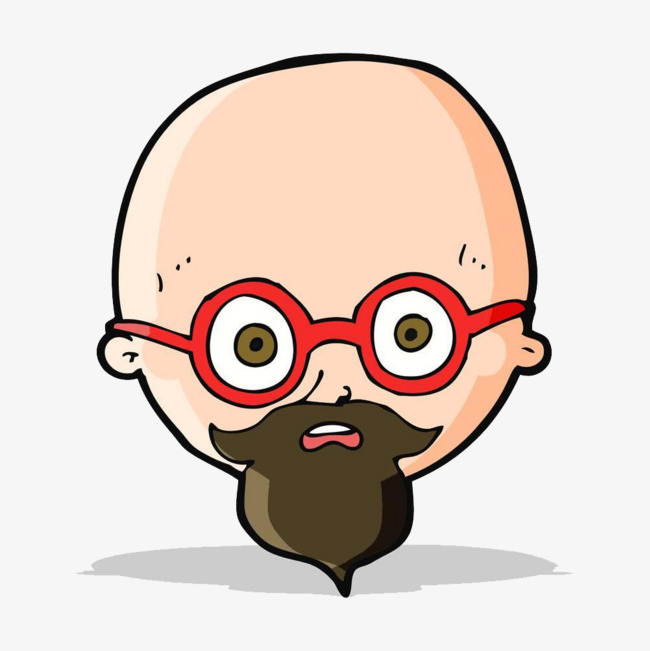 惊奇的秃顶老头PNG素材下载_高清图片PNG格