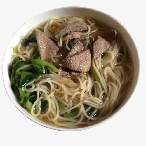 猪肝青菜细面