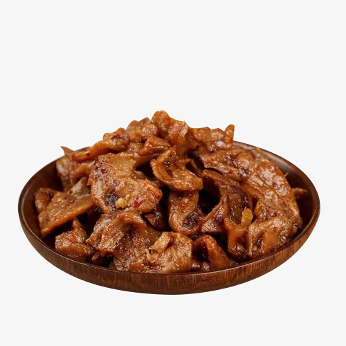 小块手撕素肉一盘