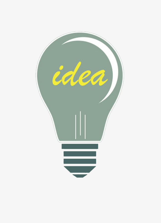 灰色电器灯泡idea装饰图案素材图片免费下载_