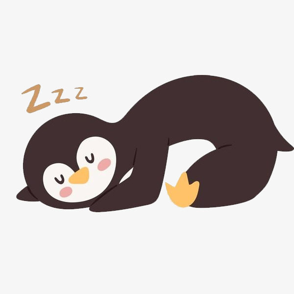 手绘卡通装饰可爱小动物可爱企鹅海报设计