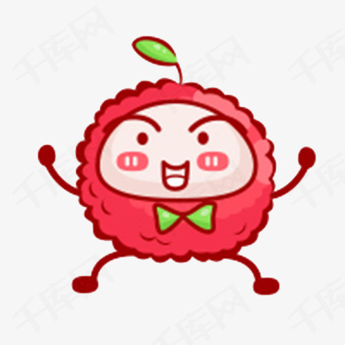 粉红色的荔枝表情包卡通人物简笔画粉色的卡通人物粉红色的荔枝绿色的