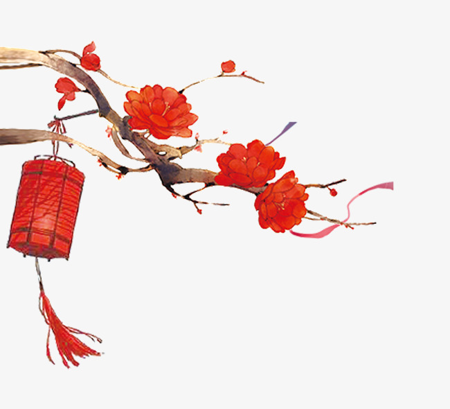 春节中国风手绘灯笼png免抠图素材图片免费下载_高清