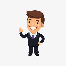 穿西装的黑皮肤男人PNG素材下载_高清图片P