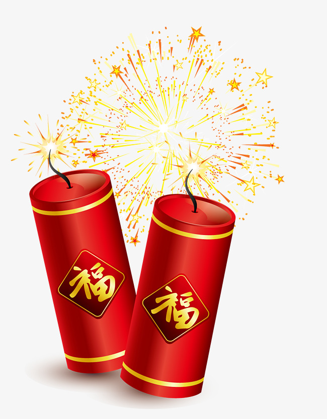 春节鞭炮psd分层图