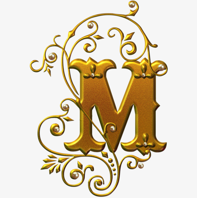 欧式立体英文字母m_艺术字设计_千库网