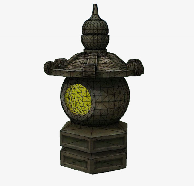 三维三角面游戏道具模型