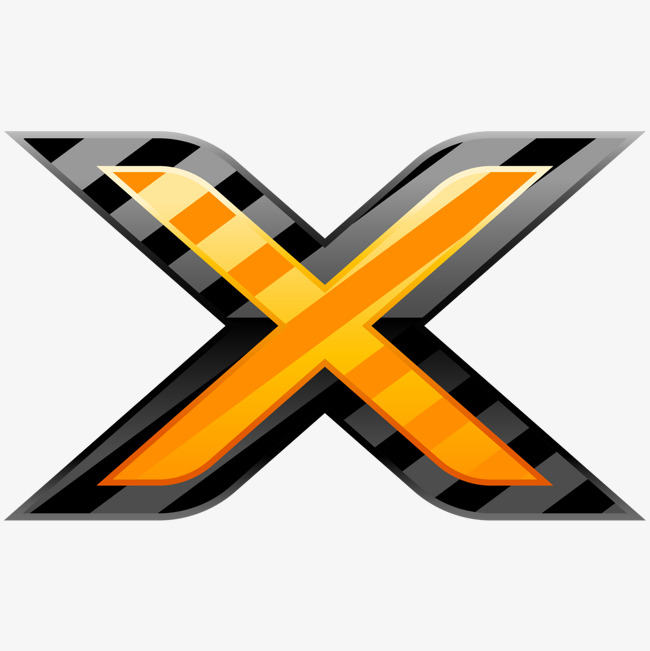 创意炫酷英文字母x