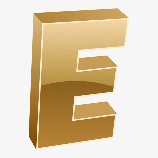 创意装饰英文字母ppt制作字母e
