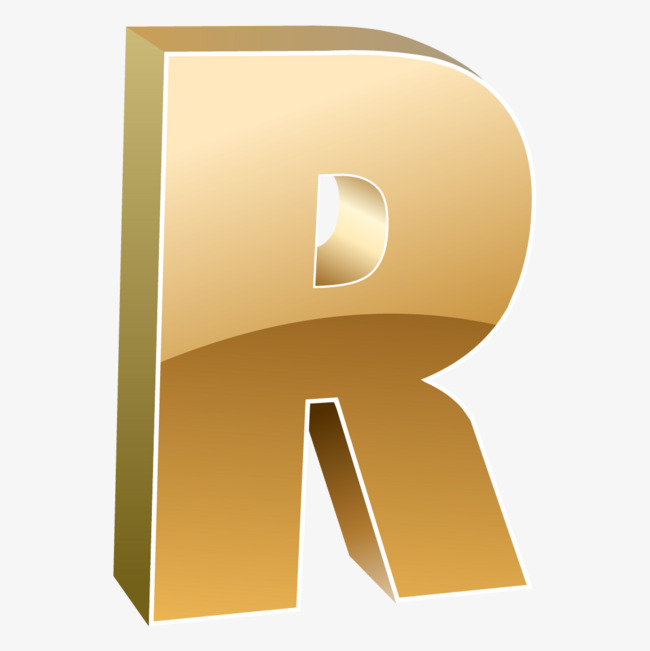 卡通手绘英文字母r