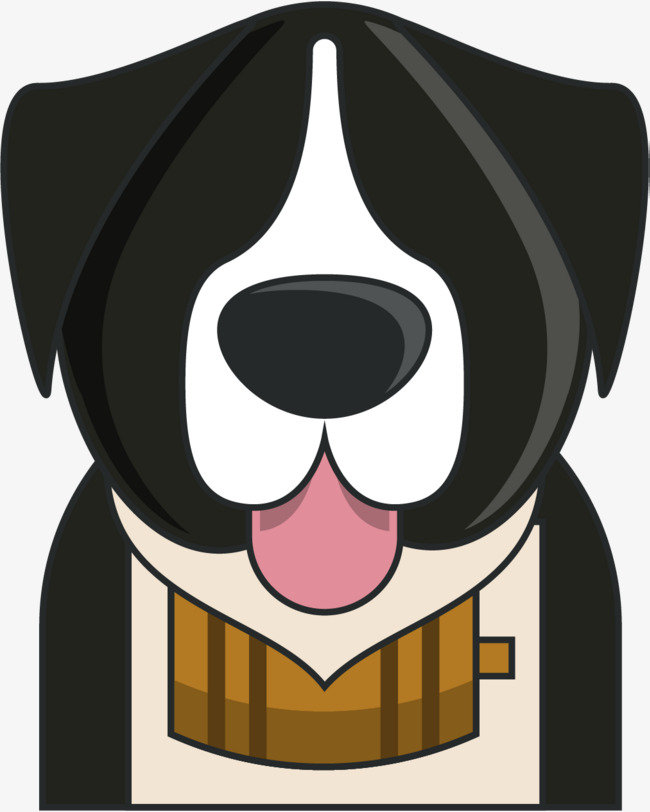 黑色看门犬的狗头矢量图png素材下载_高清图片png格式(编号:19242819)