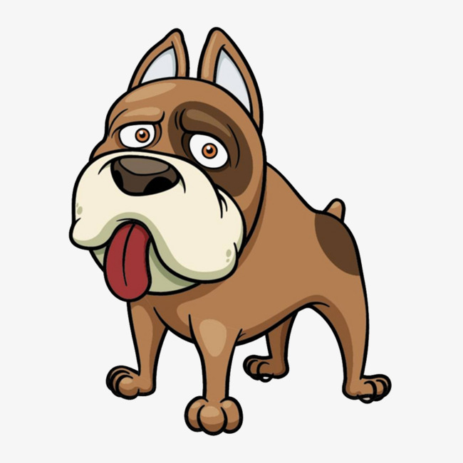 卡通 吐舌头的狗狗png