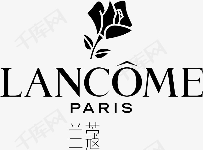 兰蔻化妆品logo素材图片免费下载_高清psd_千库网