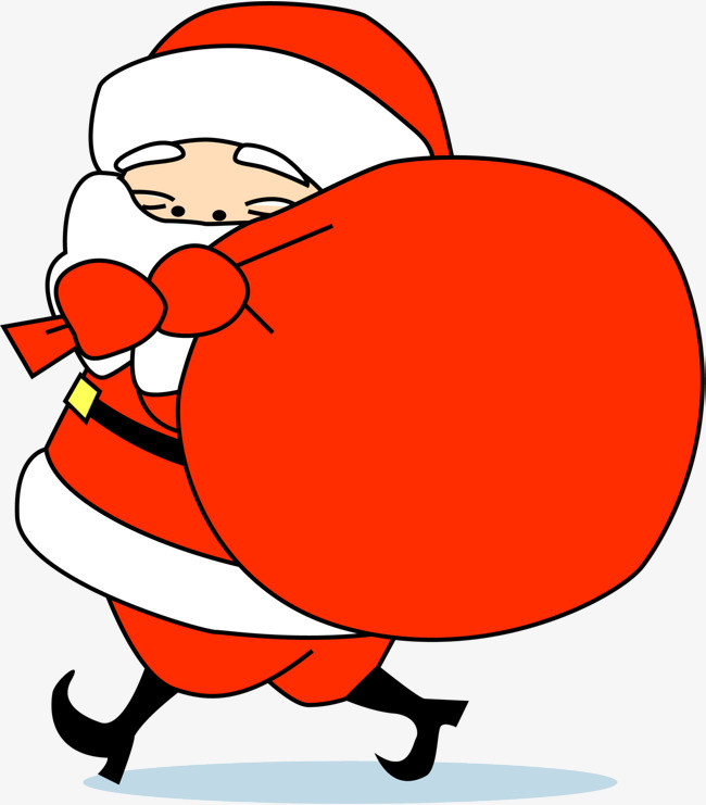 素材免费下载,本次卡通红色圣诞老人作品为设计师创作,格式为png,编号