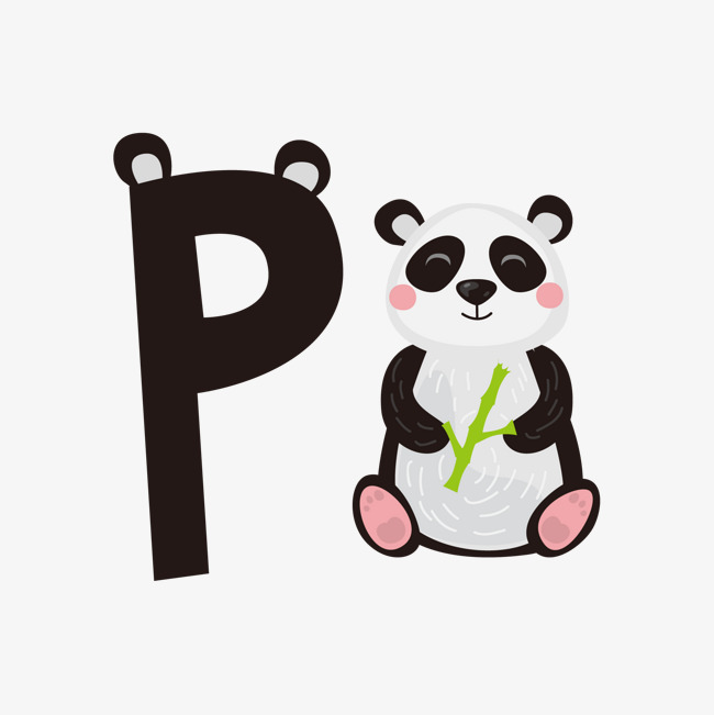 创意装饰英文字母PPT制作字母P素材图片免费