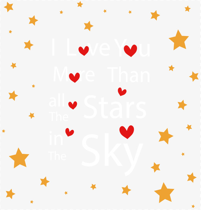 浪漫星星爱心花纹素材图片免费下载_高清psd