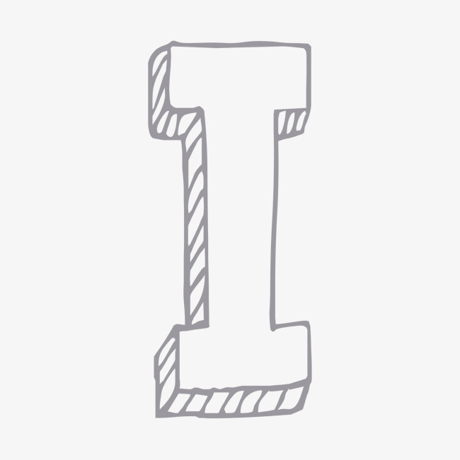 创意装饰英文字母PPT制作字母I素材图片免费