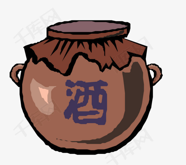 酒坛手绘酒坛酒水                                            坛子
