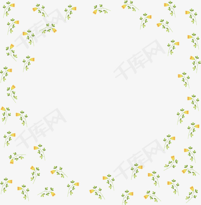 矢量图清新雏菊边框