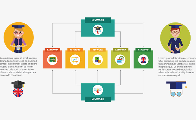 教育行业分类标签素材图片免费下载_高清psd