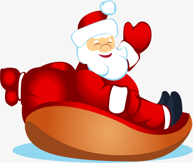 雪橇车上的圣诞老人png素材下载_高清图片png格式(:)
