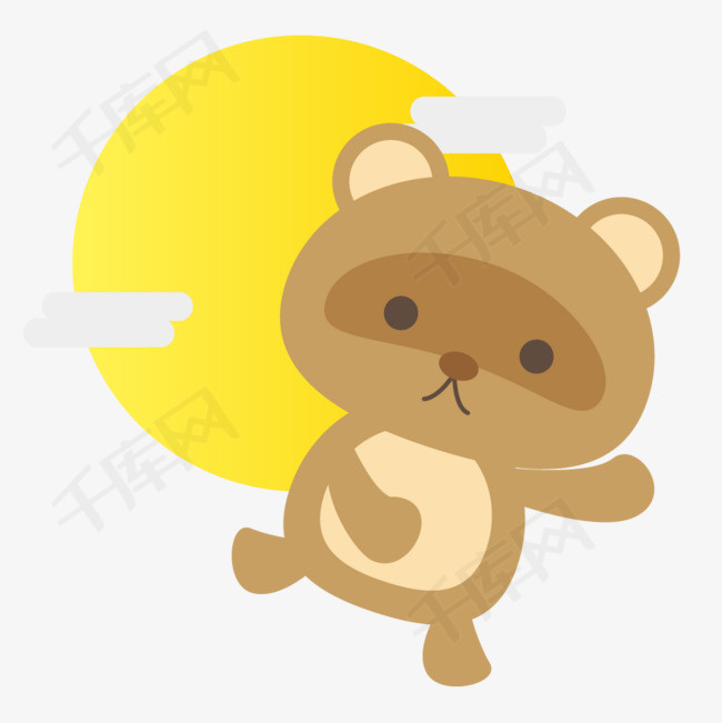 卡通手绘可爱的小熊素材图片免费下载_高清png_千库网