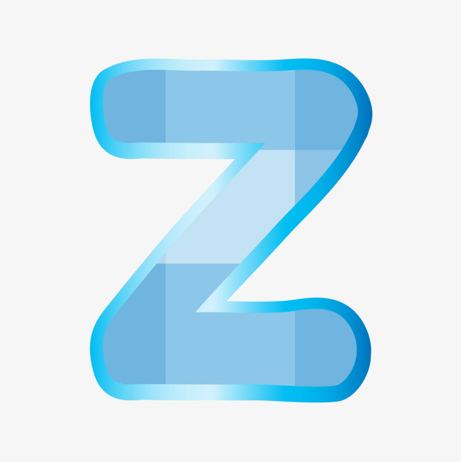 创意卡通装饰英文字母手绘字母z