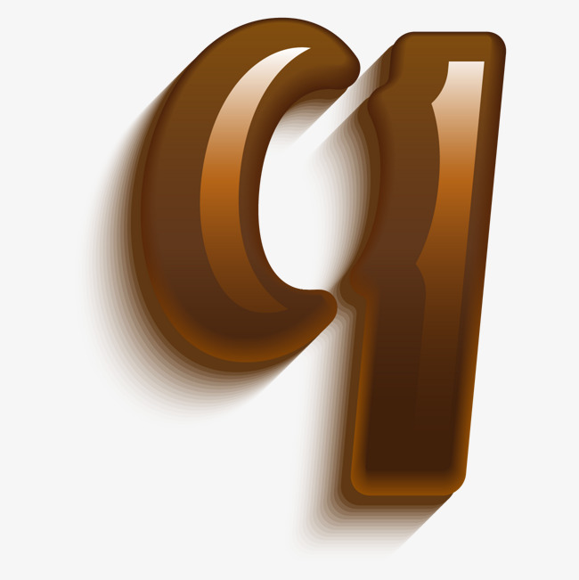 创意卡通装饰英文字母手绘字母q_艺术字设计_千库网