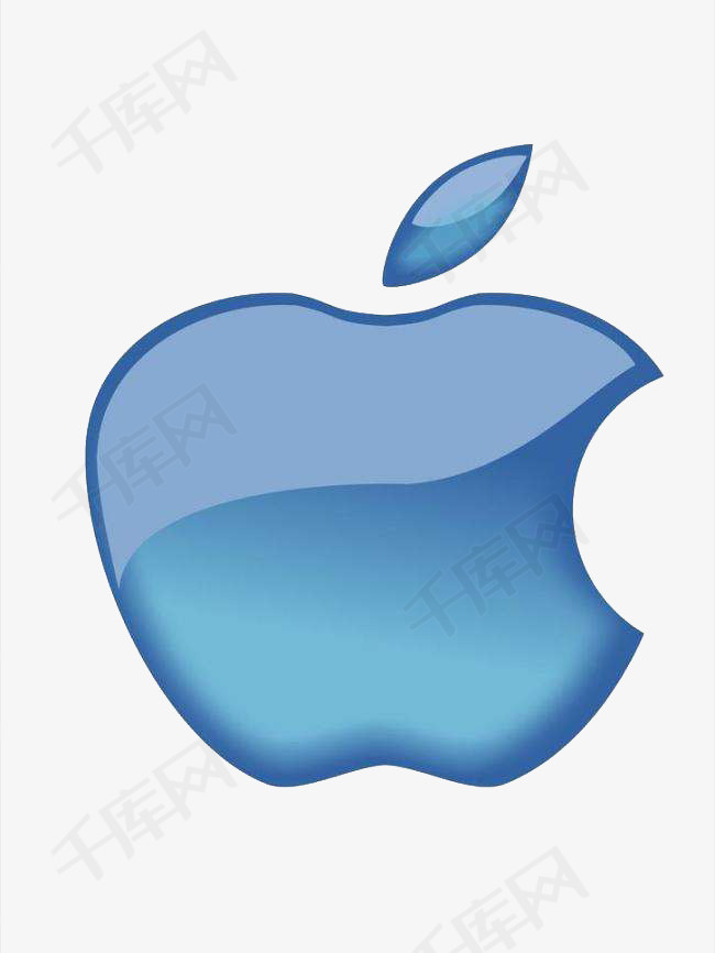 苹果iPhonelogo,iphonelogo 免抠蓝色苹果iphonelogo