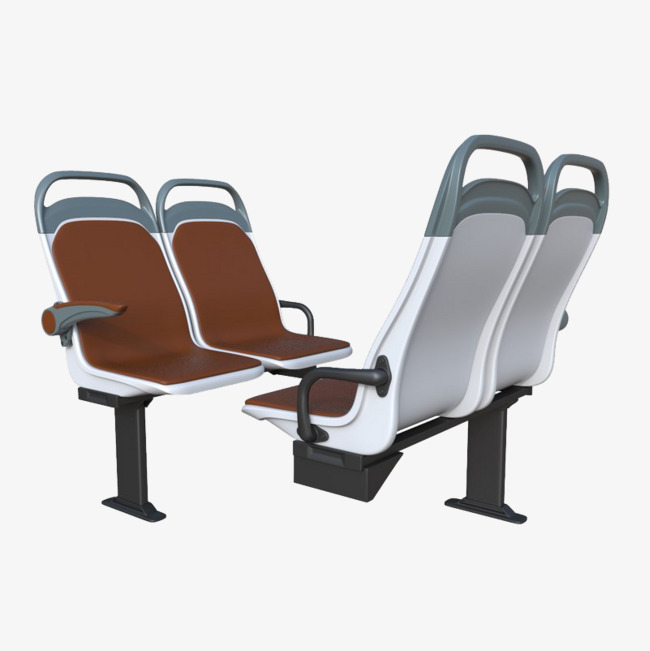 公共汽车白棕色多个汽车座椅素材图片免费下载