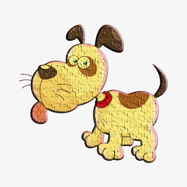 卡通手绘可爱的小狗素材图片免费下载_高清p
