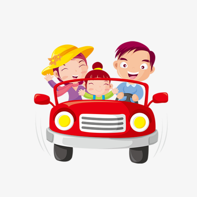 红色小汽车出行元素素材图片免费下载_高清psd_千库网