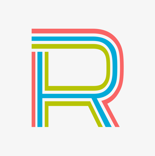 卡通手绘英文字母r