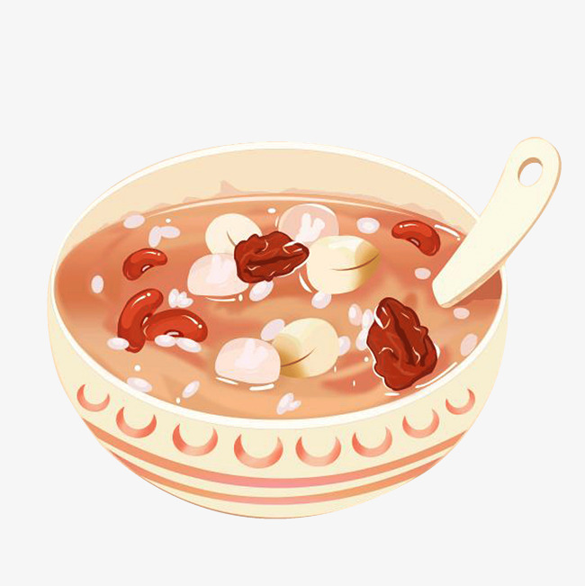 腊八粥八宝粥插画