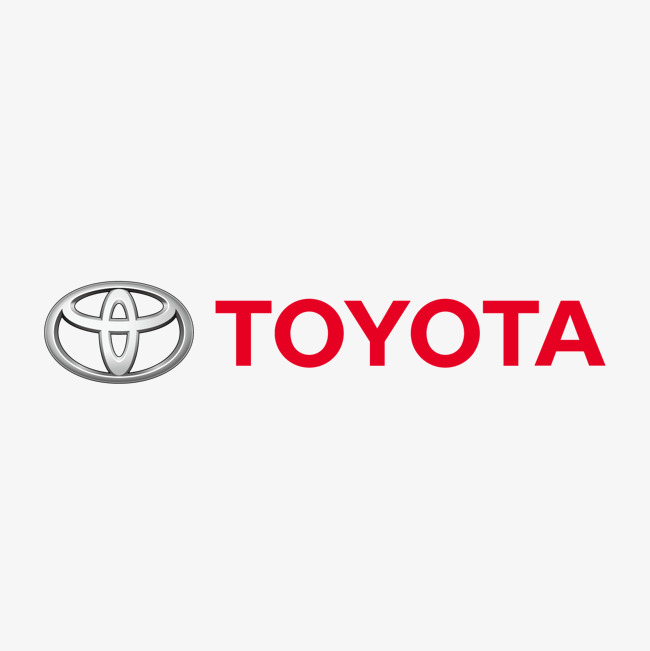 红色一汽丰田logo红色一汽丰田logo质感金属矢量图英文