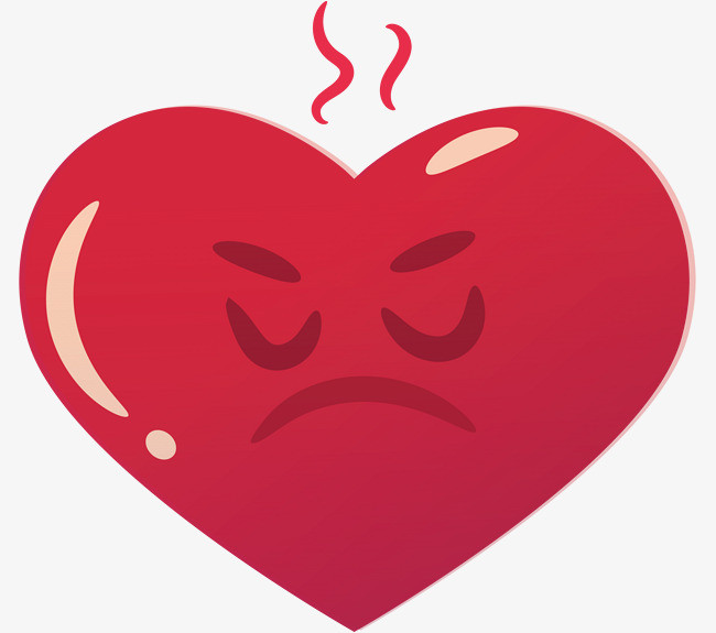 愤怒情绪爱心小人