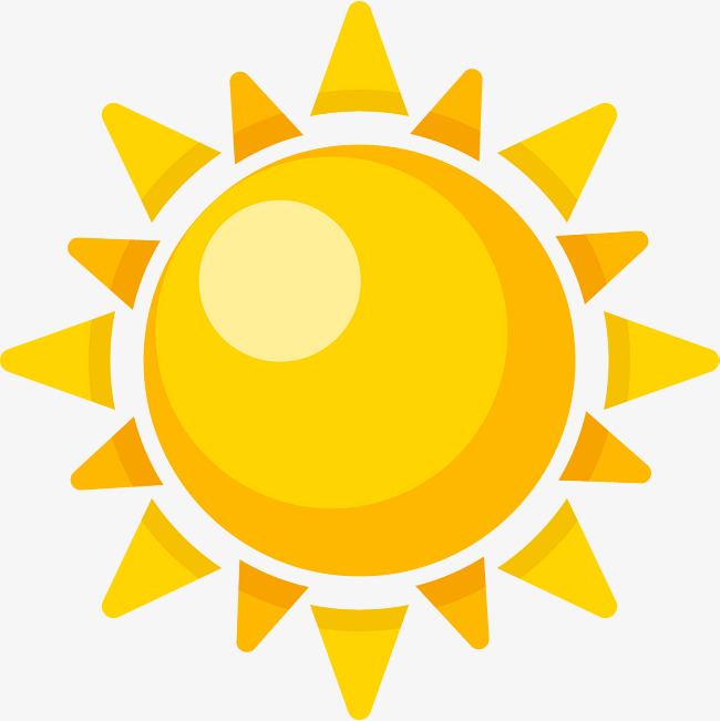 金色卡通可爱太阳
