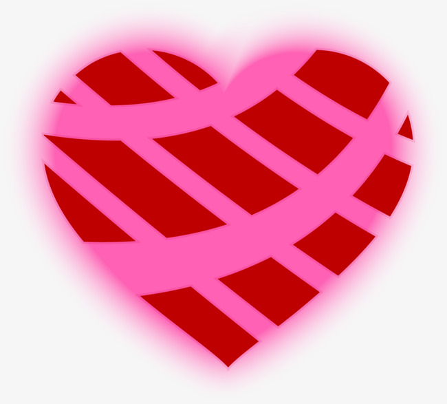 粉色线条网格爱心粉色爱心网格心形爱情情人节love婚庆