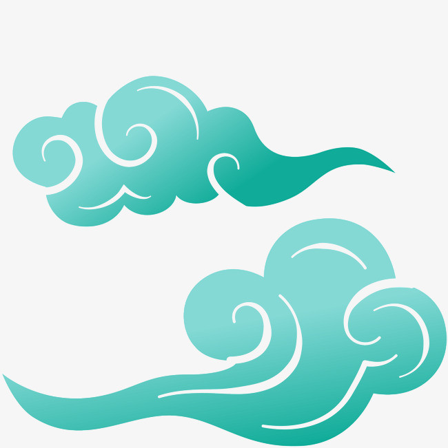 矢量装饰祥云素材