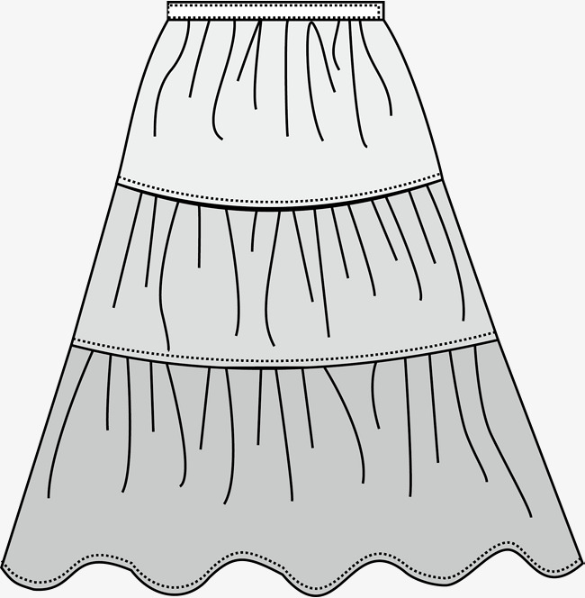 手绘短裙服装图素材图片免费下载_高清psd