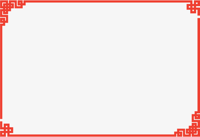 红色中国风古典框架
