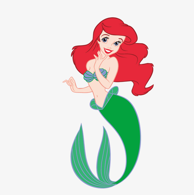 卡通海的女儿美人鱼公主素材图片免费下载_高
