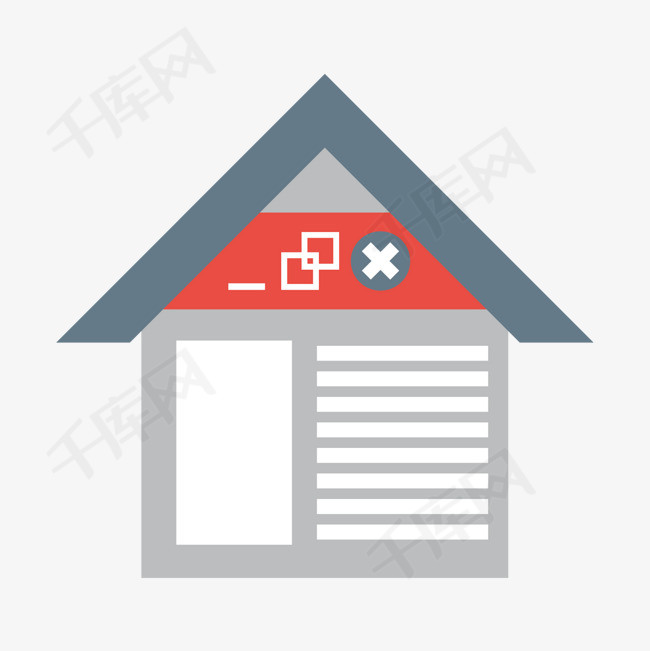 灰色三角形几何房屋建筑