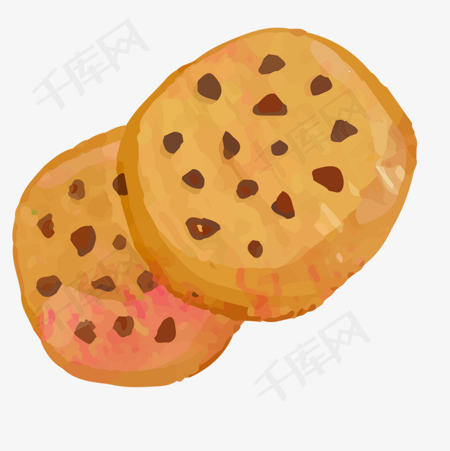 卡通曲奇饼干手绘图